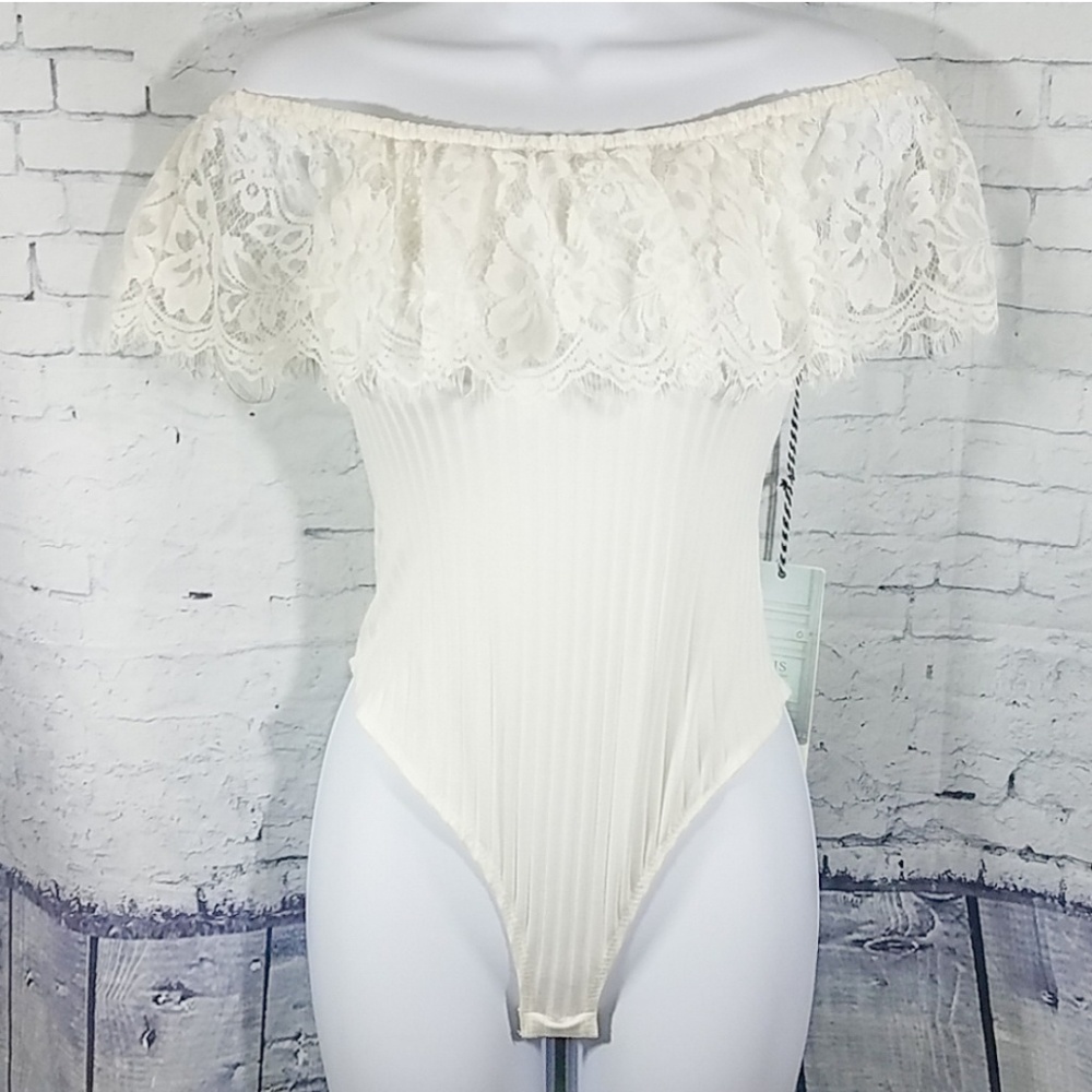 Discovery off shoulder dressy top bodysuit